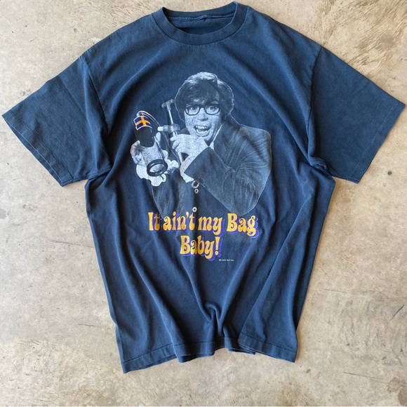 Vintage 90s 1999 Austin Powers the spy who shagged me “It ain’t my bag baby!”